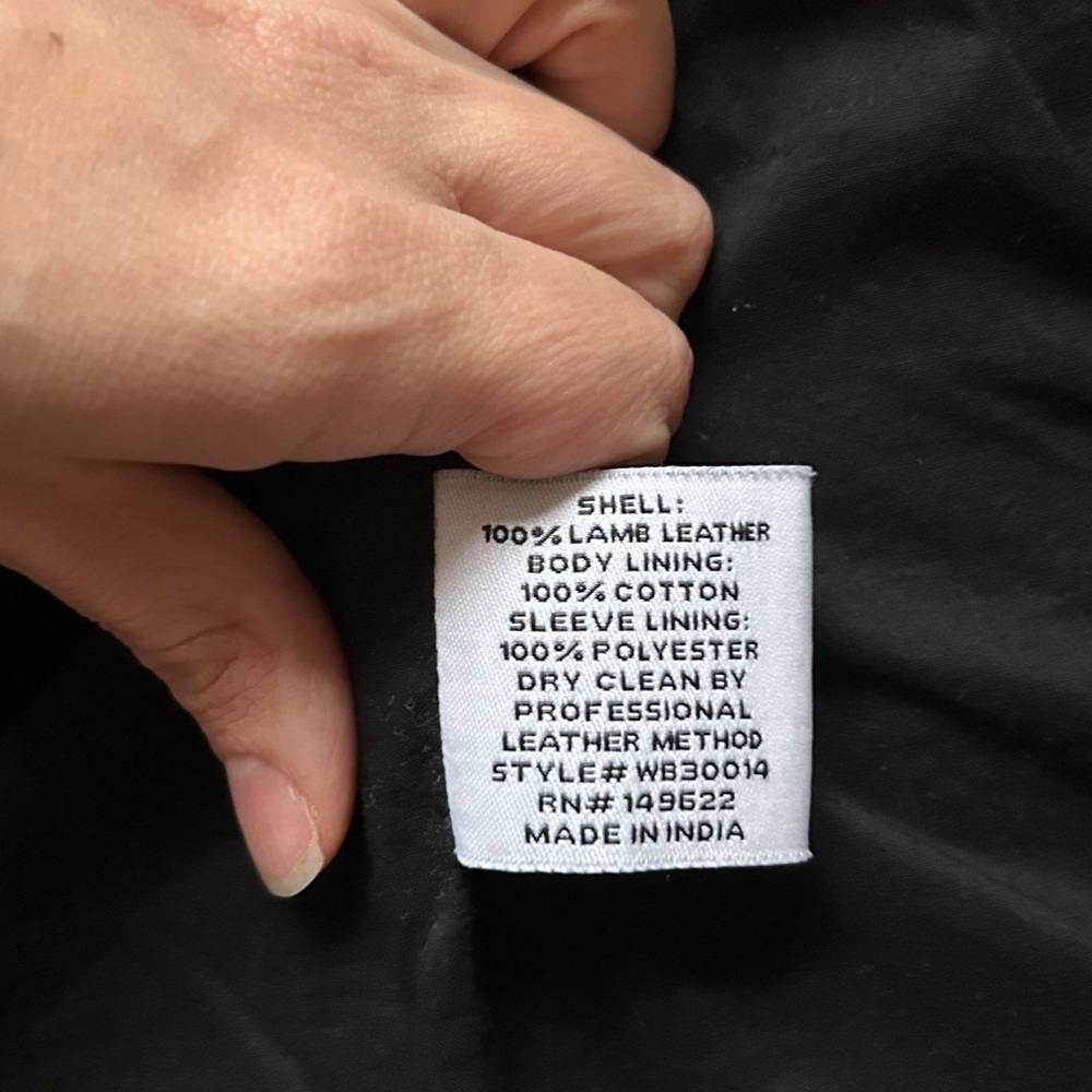 Walter Baker Black Allison Leather Moto Jacket - Picture 4 of 4